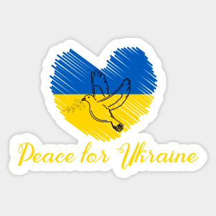 Peace for Ukraine Sticker